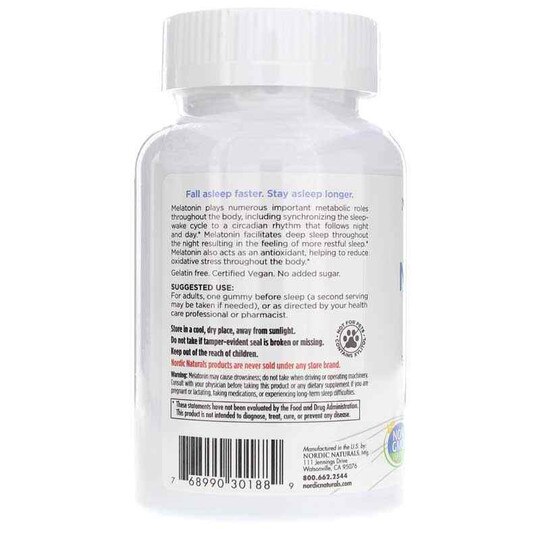 Melatonin Gummies Zero Sugar, NRN